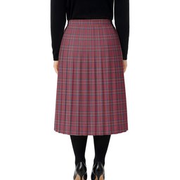 ScotsTee Shop Scottish Burnett Hunting Modern Tartan Pleated Midi Skirt
