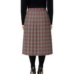 ScotsTee Shop Scottish Gregor Hunting Ancient Tartan Pleated Midi Skirt