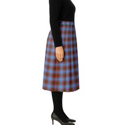 ScotsTee Shop Scottish Edinburgh Tartan Pleated Midi Skirt