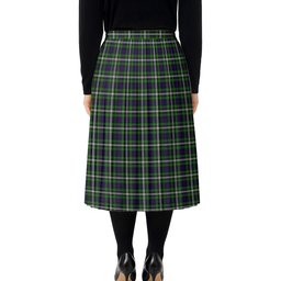 ScotsTee Shop Scottish Farquharson Dress Tartan Pleated Midi Skirt