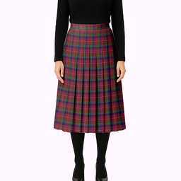 ScotsTee Shop Scottish Fitzgerald Dress Tartan Pleated Midi Skirt