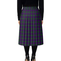 ScotsTee Shop Scottish Baillie Highland Society Tartan Pleated Midi Skirt