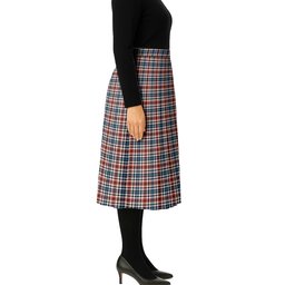 ScotsTee Shop Scottish Bell Border (Bell Southern Bell) Ancient Tartan Pleated Midi Skirt