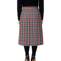 ScotsTee Shop Scottish Bell Border (Bell Southern Bell) Ancient Tartan Pleated Midi Skirt