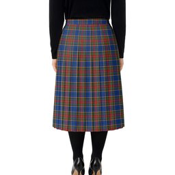 ScotsTee Shop Scottish Beattie (Beatty) Modern Tartan Pleated Midi Skirt