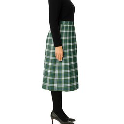 ScotsTee Shop Scottish Black Watch Dress Ancient Tartan Pleated Midi Skirt