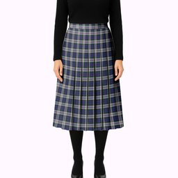 ScotsTee Shop Scottish Baird Dress Tartan Pleated Midi Skirt
