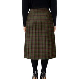 ScotsTee Shop Scottish Cumming Hunting Tartan Pleated Midi Skirt