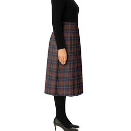 ScotsTee Shop Scottish Cameron Hunting Modern Tartan Pleated Midi Skirt