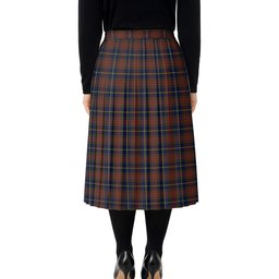 ScotsTee Shop Scottish Cameron Hunting Modern Tartan Pleated Midi Skirt