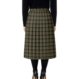 ScotsTee Shop Scottish Buchanan Hunting SC Tartan Pleated Midi Skirt