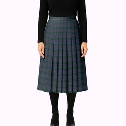 ScotsTee Shop Scottish Hope Clan Originaux Tartan Pleated Midi Skirt