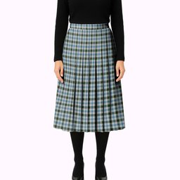 ScotsTee Shop Scottish Henderson Dress Tartan Pleated Midi Skirt