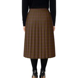 ScotsTee Shop Scottish Inches of Perth Tartan Pleated Midi Skirt