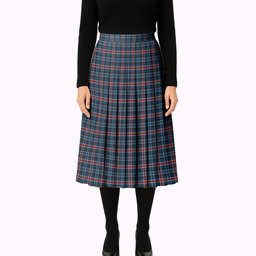 ScotsTee Shop Scottish Gandy of Myrton Tartan Pleated Midi Skirt