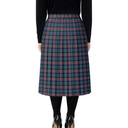 ScotsTee Shop Scottish Gandy of Myrton Tartan Pleated Midi Skirt