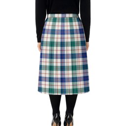 ScotsTee Shop Scottish Guthrie Dress Modern Tartan Pleated Midi Skirt