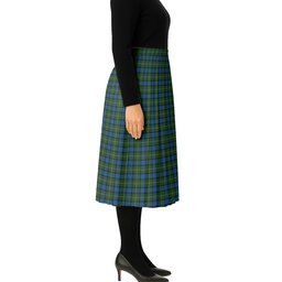 ScotsTee Shop Scottish Ferguson of Atholl Tartan Pleated Midi Skirt