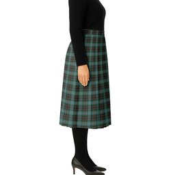 ScotsTee Shop Scottish Hislop Hunting Tartan Pleated Midi Skirt