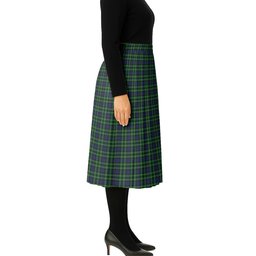 ScotsTee Shop Scottish Graham of Montrose Tartan Pleated Midi Skirt