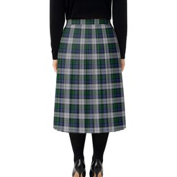 ScotsTee Shop Scottish Graham Dress Tartan Pleated Midi Skirt