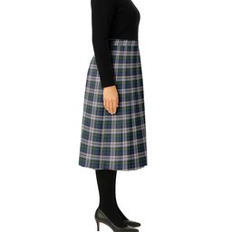 ScotsTee Shop Scottish Lauder Dress Tartan Pleated Midi Skirt