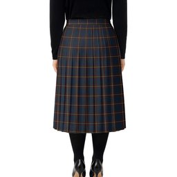 ScotsTee Shop Scottish MacLaine of Lochbuie Hunting Tartan Pleated Midi Skirt