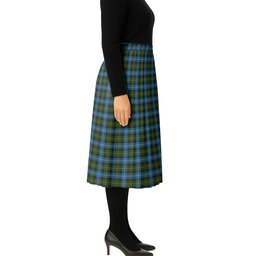 ScotsTee Shop Scottish MacNeil of Barra Tartan Pleated Midi Skirt
