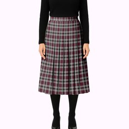 ScotsTee Shop Scottish Little Dress Tartan Pleated Midi Skirt