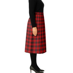 ScotsTee Shop Scottish MacLeod of Raasay SC Tartan Pleated Midi Skirt