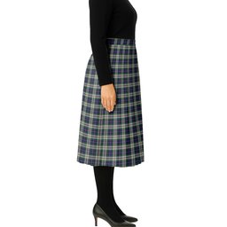ScotsTee Shop Scottish MacLeod of California Tartan Pleated Midi Skirt