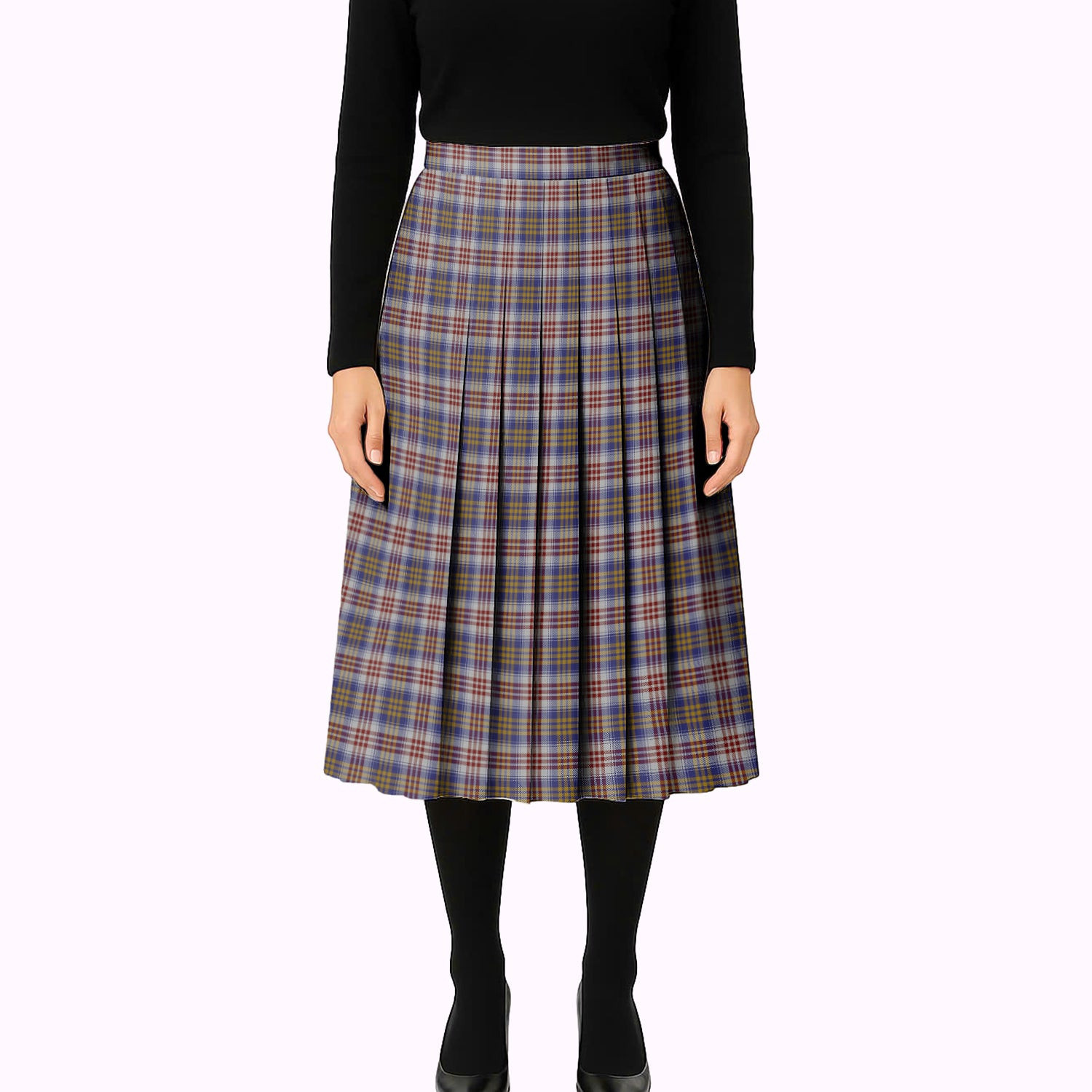 ScotsTee Shop Scottish Lysaght Dress Tartan Pleated Midi Skirt