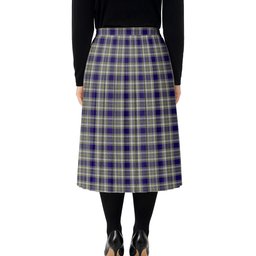 ScotsTee Shop Scottish Livingstone Dress Tartan Pleated Midi Skirt