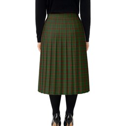 ScotsTee Shop Scottish MacNachten Hunting Tartan Pleated Midi Skirt