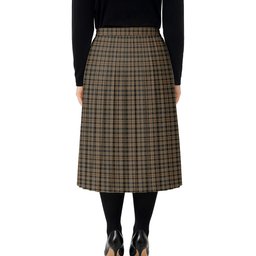 ScotsTee Shop Scottish MacKenzie Hunting Tartan Pleated Midi Skirt