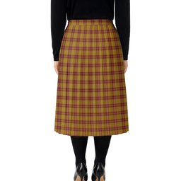 ScotsTee Shop Scottish MacMillan Dress Tartan Pleated Midi Skirt