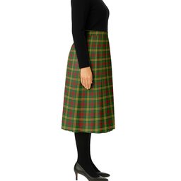 ScotsTee Shop Scottish MacMillan Society of Glasgow Tartan Pleated Midi Skirt