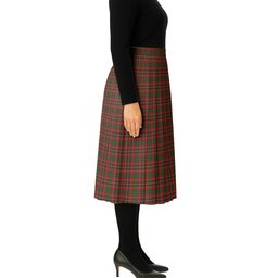 ScotsTee Shop Scottish MacInnes Hastie Tartan Pleated Midi Skirt