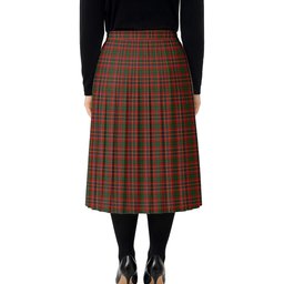 ScotsTee Shop Scottish MacInnes Hastie Tartan Pleated Midi Skirt
