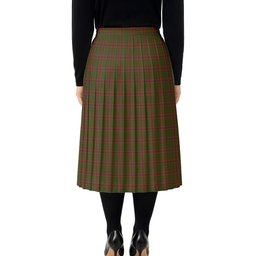 ScotsTee Shop Scottish MacGillivray Hunting Tartan Pleated Midi Skirt