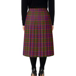 ScotsTee Shop Scottish MacColl Hunting Tartan Pleated Midi Skirt