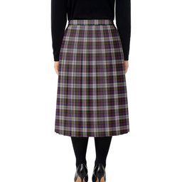 ScotsTee Shop Scottish MacDonald Dress Modern Tartan Pleated Midi Skirt