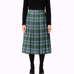 ScotsTee Shop Scottish MacNeil Dress Tartan Pleated Midi Skirt