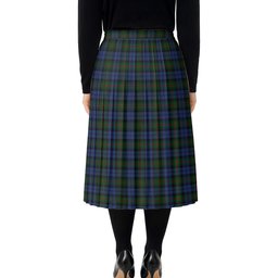 ScotsTee Shop Scottish Louise of Lorne Tartan Pleated Midi Skirt