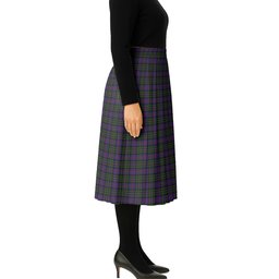 ScotsTee Shop Scottish MacCallum of Berwick Tartan Pleated Midi Skirt
