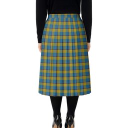 ScotsTee Shop Scottish Oliver Dress Pink Tartan Pleated Midi Skirt