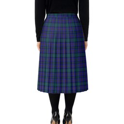 ScotsTee Shop Scottish Weir Ancient Tartan Tartan Pleated Midi Skirt