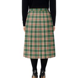 ScotsTee Shop Scottish Robertson Dress Ancient Tartan Pleated Midi Skirt