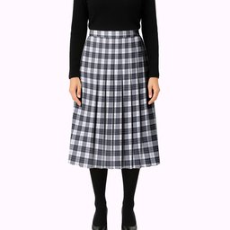 ScotsTee Shop Scottish MacRae Dress Modern Tartan Pleated Midi Skirt