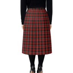ScotsTee Shop Scottish Montrose Graham Tartan Pleated Midi Skirt